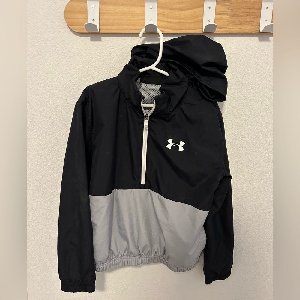 Boys Under Armour Quarter Zip Windbreaker